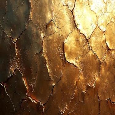 Imagem de Quadro Decorativo de Fachada Costeira com Estampa de Ondas Douradas e Luz do Sol - Arte Moderna para Decoração de Parede 30x30cm