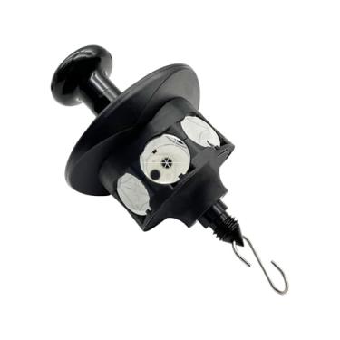 Imagem de Novo refletor de prisma de 360 graus compatível com refletor de prisma de estação total de 360° Trimble com mini gancho, adaptador e bolsa de proteção, rosca fêmea 11 x 11