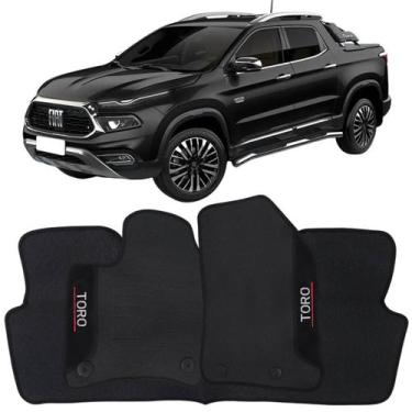 Imagem de Tapete Borracha Toro 2016 à 2025 Preto Pvc Logo Bordado Jogo 3 Peças P