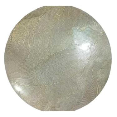 Imagem de Kit Jogo Americano Sousplat Mesa Posta Jantar Design Brilhante com 2 4 ou 6 Peças – Elegância e Praticidade(M4 Dourado,Kit 2)