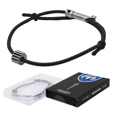 Imagem de AOKYE Pulseira de sobrevivência tática de grau militar – disjuntor de vidro de carboneto de tungstênio de fibra de carbono EDC, pulseira elástica antidestacamento para fuga de emergência de carro v2