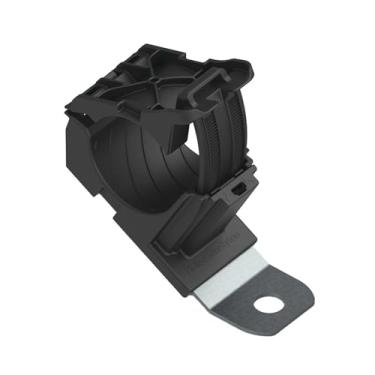 Imagem de Hellermann Tyton North America Braçadeira catraca P 151-01486, diâmetro do pacote de 1,9 a 3,6 cm, comprimento curto de 30°, diâmetro do furo de 0,8 cm, PA66HIRHSUV, preto, 3,5 cm de largura, 15,3 cm