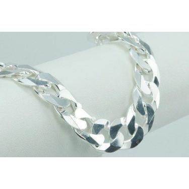 Imagem de Conjunto Corrente 70cm E Pulseira Prata 925 Italiana Grumet 7mm - DR J