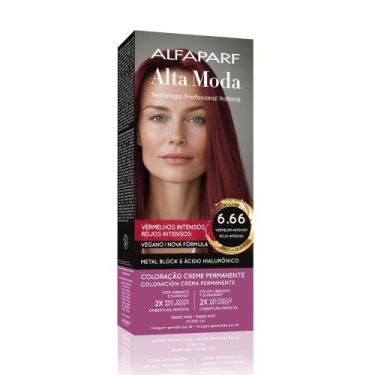 Imagem de Tintura Creme Altamoda Alfaparf Rubi 6.66 Kit - Alta Moda