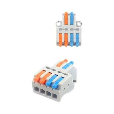 Imagem de Conector Rápido Universal 5PCS Bloco Terminal Elétrico Push-in Para Co