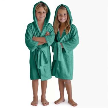 Imagem de Roupão Juvenil com Bolso Manta Flannel/Roupão Infantil de 05 a 08anos 