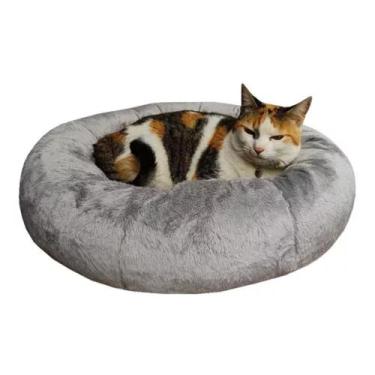 Imagem de Caminha De Pelúcia Pet (P) Redonda Para Cachorros E Gatos -Emma Baby, 