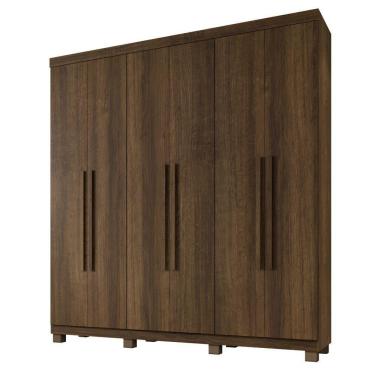 Imagem de Guarda Roupa Itália 6 Portas 3 Gavetas 7 Prateleiras Imbuia