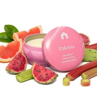 Imagem de Vela perfumada Bluecorn Aromática, aroma de uva, pera e ruibarbo, cera de coco vegana, queima limpa e vela de longa duração, decoração de quarto, presentes de Natal para mulheres e homens, feito nos