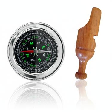 Imagem de Bússola Profissional Caça Trilha Apito Profissional Codorna