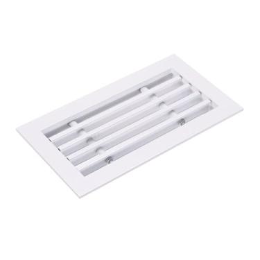 Imagem de PATIKIL Grade de ventilação de ar de barra linear de 20 x 10 cm, difusor de ar de alumínio removível para teto, fornecimento e retorno de ar HVAC de parede lateral, branco