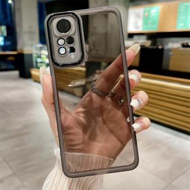 Imagem de Capa de celular para Xiaomi Redmi Note 12 Pro 11 Pro 5G 10 8 9 Redmi 13C 12C 10C A2 A1 9C 9A 8A com protetor de lente de câmera, cinza, para Redmi Note 8