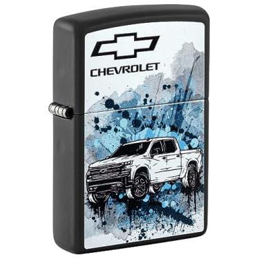 Imagem de Zippo Isqueiro de bolso preto fosco Chevrolet