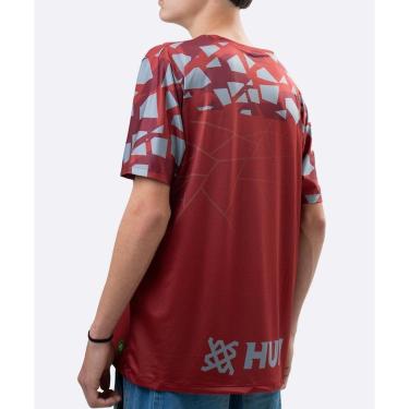 Imagem de Camiseta Masculina HUPI Bike Naja Vermelho/Cinza-Masculino