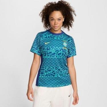Imagem de Camiseta Nike Brasil Pré Jogo Dri-FIT Academy Pro Feminina-Feminino