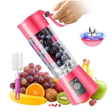 Imagem de Liquidificador portátil para smoothie e shakes – Liquidificador pessoal atualizado 2025 USB-C recarregável, copo de suco de viagem sem BPA, alta velocidade de 20.000 rpm, autolimpante, adequado para