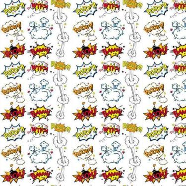 Imagem de Papel De Parede Explosivo Poof Boom Baam Autocolante Quarto - LRP