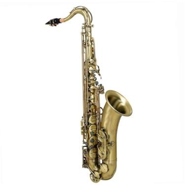 Imagem de Instrumento de saxofone, saxofone tenor, saxofone profissional, latão, saxofone tenor, saxofone de ajuste com acessórios