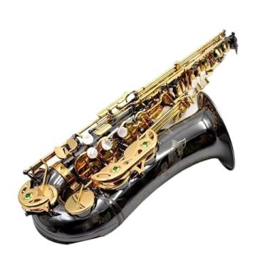 Imagem de Saxofone Saxofone Alto Adulto Profissional Latão Preto Níquel Ouro Eb Tune Instrumento Musical Sax Com Capa