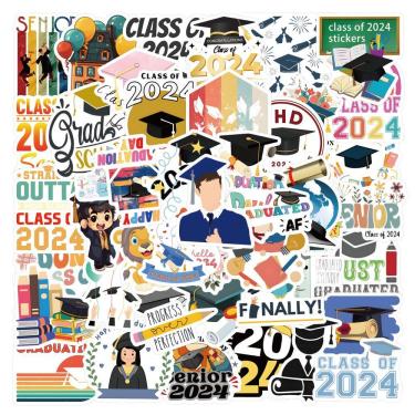 Imagem de Adesivos de vinil impermeável Graduations Seasons, 60 unidades/lote