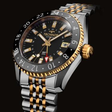 Imagem de Relógio Technos Diver Automatico Gmt Nh34ac/t1p Bicolor