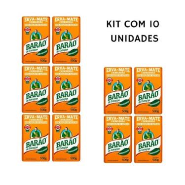 Imagem de Kit 10 Erva Mate Tradicional Vácuo Chimarrão Barão 5kg total