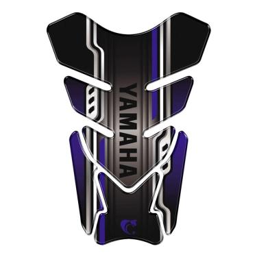 Imagem de Adesivo Resinado Protetor De Tanque Moto Yamaha Azul Cor Azul