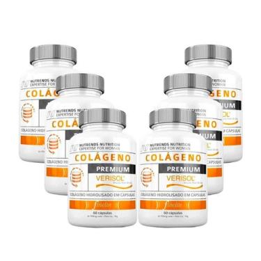 Imagem de Kit 6x Colágeno Verisol Premium 60 Capsulas Nutrends, Sem sabor