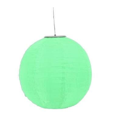 Imagem de GLOGLOW Lanterna Solar para Festa, Lanterna Chinesa de Nylon Externa Led para Festas No Pátio do Jardim, Celebrações, Iluminação Externa (Verde)
