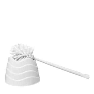 Imagem de Escova Sanitária Limpeza de Vaso com Suporte Base Plástica – Escova para Banheiro WC Esfregão(KIT 2 ESCOVA)