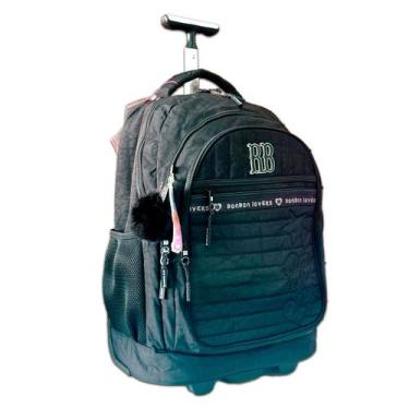 Imagem de Mochila Rebecca Bonbon Rodinha Carrinho RB Grande Escolar, Preto