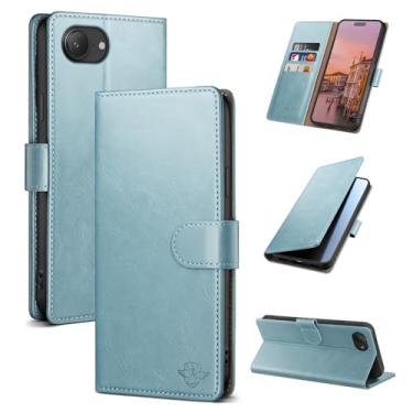 Imagem de SUANDUCK Capa carteira para iPhone 16e 6,1 polegadas capa flip magnética de couro com suporte para cartão de crédito com bloqueio RFID, capa protetora para celular feminina e masculina compatível com