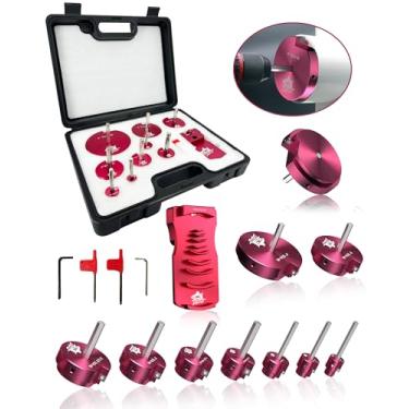 Imagem de RESHARK Kit de alargador de tubos de PVC 10 peças com ferramenta de rebarbação de tubo de PVC 9 em 1, chanfros ajustáveis, ferramentas de encanamento compatíveis com 1/5.1 cm-10.2 cm para SCH40