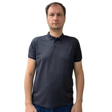 Imagem de Camisa Fideli Polo Giorno Algodão Pima Preta PR1305156-Masculino