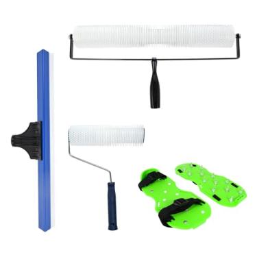 Imagem de Kit de ferramentas autonivelantes com de ponta, kit de piso epóxi, kit de ferramentas de nivelamento de piso de cimento, ferramentas de nivelamento de piso autonivelante (DP-3)