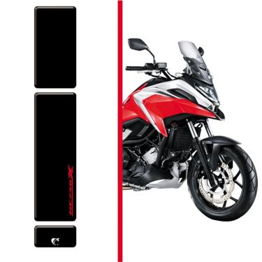 Imagem de Protetor De Tanque Adesivo Moto Honda Nc750x 2021-2025 Vermelho E Preto