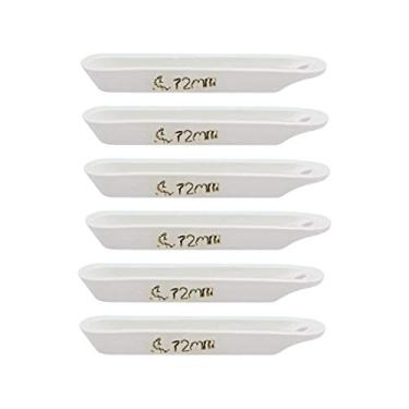 Imagem de Fornos de suporte de amostra para barco de cadinho de 45% alumina, 1,8 ml, 72 x 11 x 9 mm, 6 peças