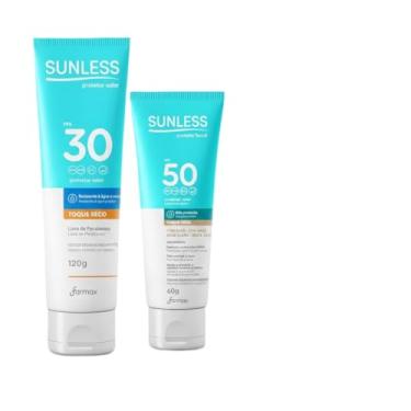 Imagem de Kit Protetor Solar Corporal FPS 30 120g + Protetor Solar Facial FPS 50 60g Bege Claro