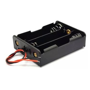 Imagem de Suporte Case Para 3 Baterias 18650 em série com fios - ATMX