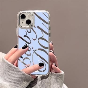 Imagem de Capa de celular com espelho em formato de coração para iPhone 11, 16, 13, 15, 14, 12, 17, Pro Max, Air, XR, XS. Capa macia com espelho para maquiagem, modelo HC60.