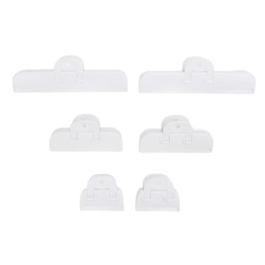 Imagem de Brrnoo 6 Clipes Plásticos Selagem Dos Pces, Grampos Resistentes Selagem do Saco Petisco Material Abs Com Design Original, para Preservar a Frescura Alimentos Em Casa