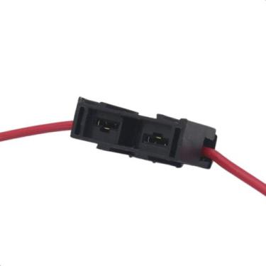 Imagem de Jogo Chicote Conector Plug 2 Vias Porta Fusível Maxival Lamina 4,00mm 