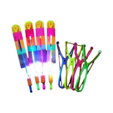 Imagem de Brinquedos De Lançador De Foguete LED Para Crianças Ao Ar Livre 8-50PC