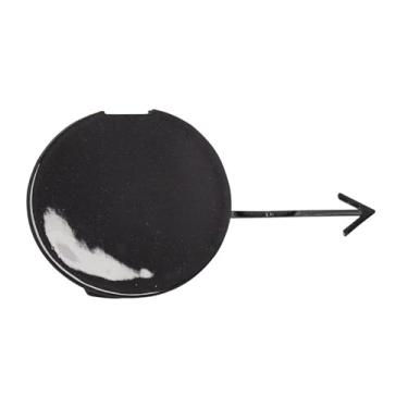 Imagem de CZShiYue Tampa do gancho de reboque do para-choque dianteiro do carro olho de reboque para Honda Jazz Fit GE6 GE8 2009 2010 2011 71104-TF0-000 71104TF0000 (preto, lado esquerdo do motorista)