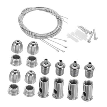Imagem de Generic Kit de instalação com cabo de aço para luminária de teto portátil para aquário, ideal para sala de estar, quarto e sala de jantar, 1.5 Milhão