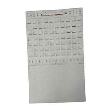 Imagem de kowaku Organizador de joias de parede, porta-joias, suporte para brincos, organizador de brincos de feltro macio para pendurar na parede do armário ou porta, Bege