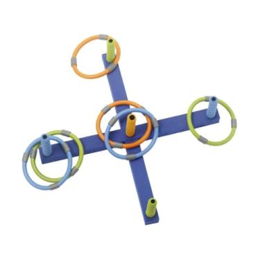 Imagem de Vaveren Jogo de arremesso de argolas infantil, conjunto para educação infantil, brinquedo educativo para parques, praia, festas, carnavais, uso interno e