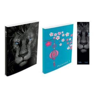 Imagem de Kit Leão Grafite - Bíblia Brochura NTLH + Devocional I Capa Azul Claro