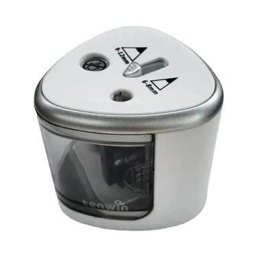 Imagem de Afiador De Lápis Elétrico De Duplo Furo, Afiamento Rápido E Fácil Para