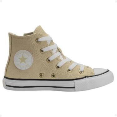 Imagem de Tênis Infantil Juvenil Converse All Star Original Menina Feminino Cano Alto Brilho Fashion Zíper-Unissex